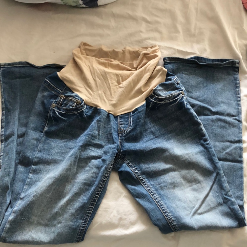 Indigo Blue M Maternity Jeans